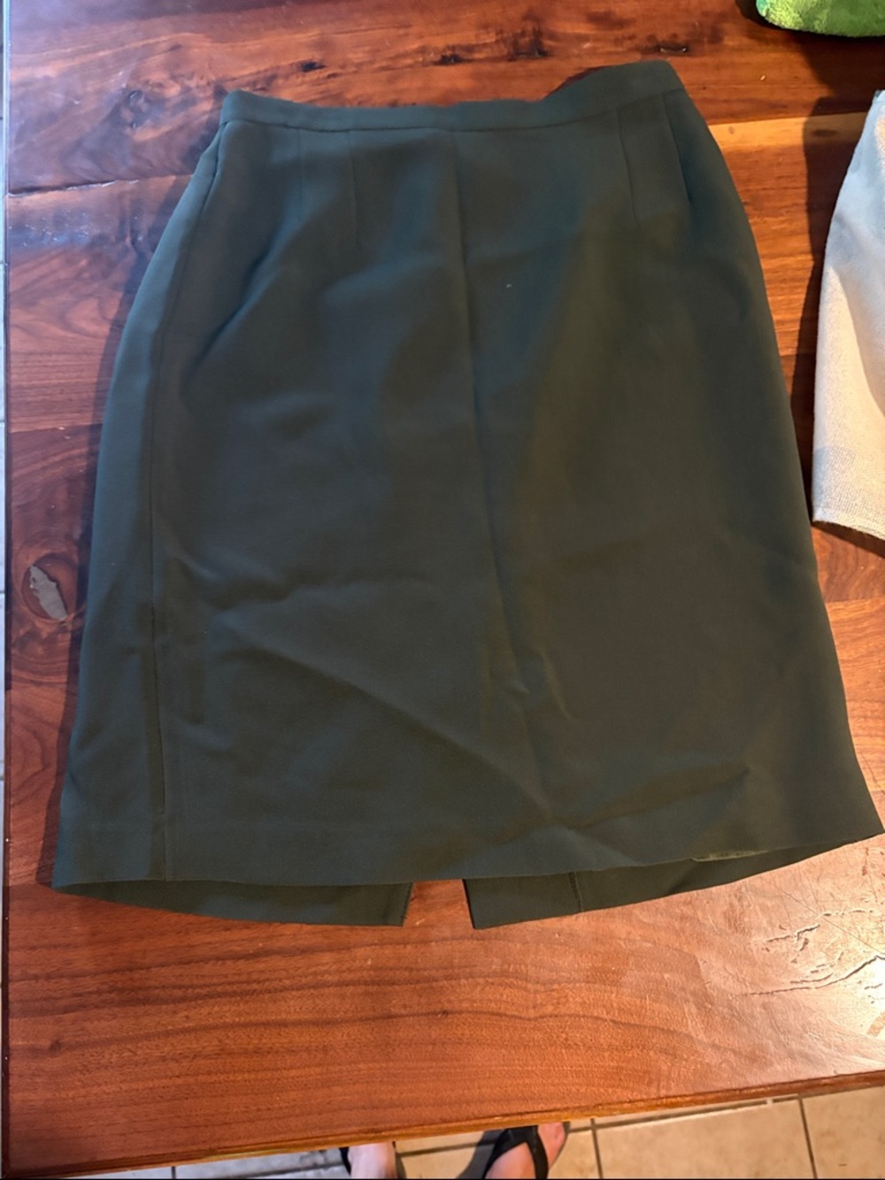 Giorgio Armani Dark Olive Pencil Skirt Vintage